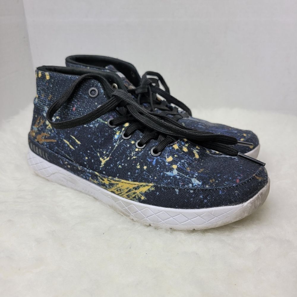 NoBull Project Splatter Mid Canvas Trainer Womens Sneaker Shoes Size 8